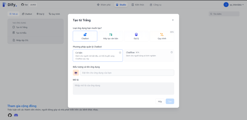 Hướng dẫn Khởi Tạo DIFY AI tại InterData - InterGroup - Tài Liệu Hướng ...